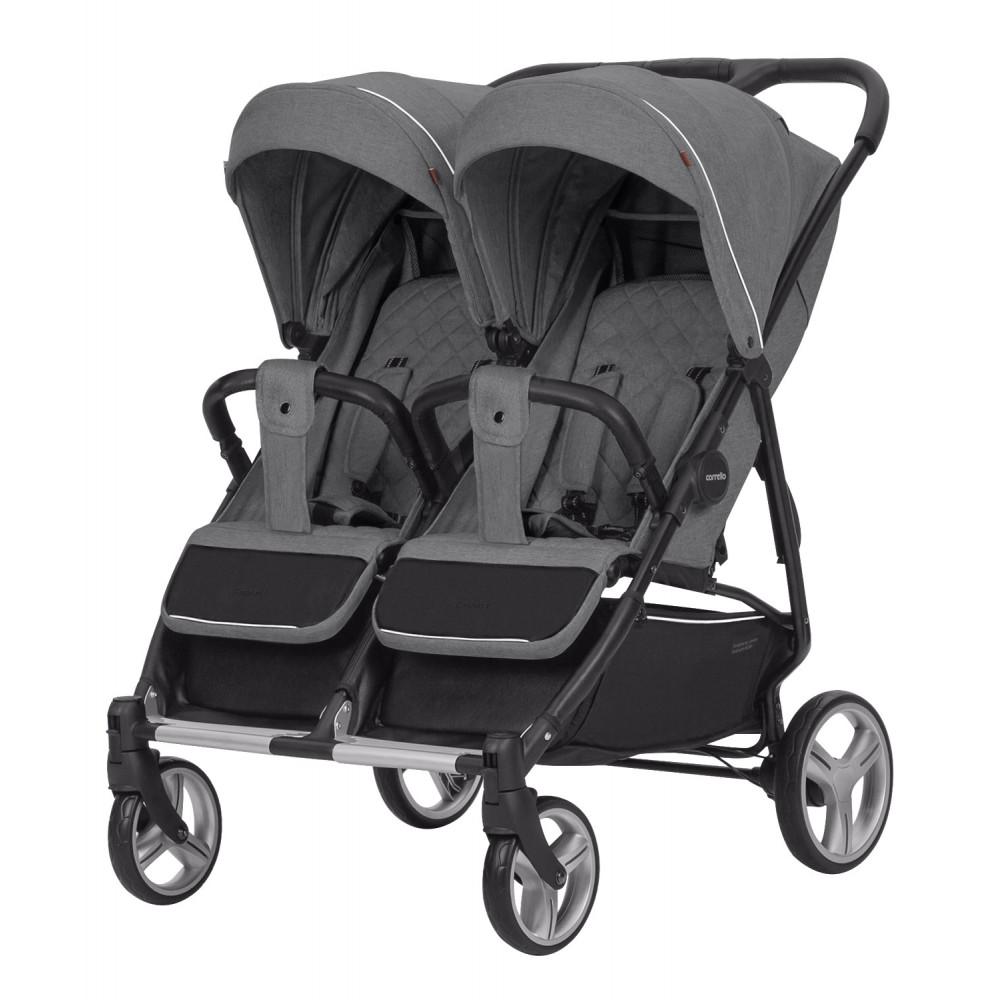 Коляска прогулянкова для двійні CARRELLO Connect CRL-5502 Ink Grey)