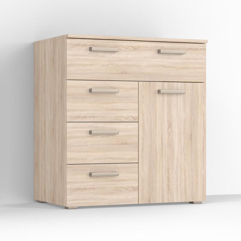 Комод Idea ТКБ-367.2 на 4 шухляди з дверима Дуб сонома (26718304) - фото 2 Комод Idea ТКБ-367.2 на 4 шухляди з дверима Дуб сонома (26718304) - фото 2