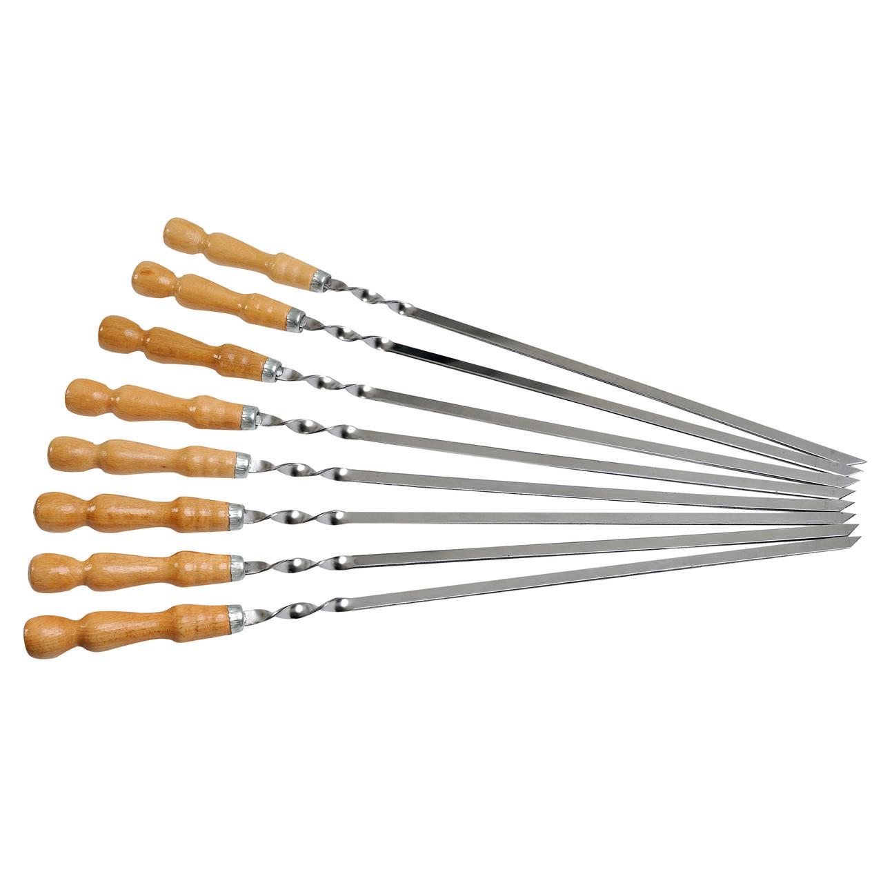 Набор шампуров плоский Лак 650х13х3 мм 8 шт.