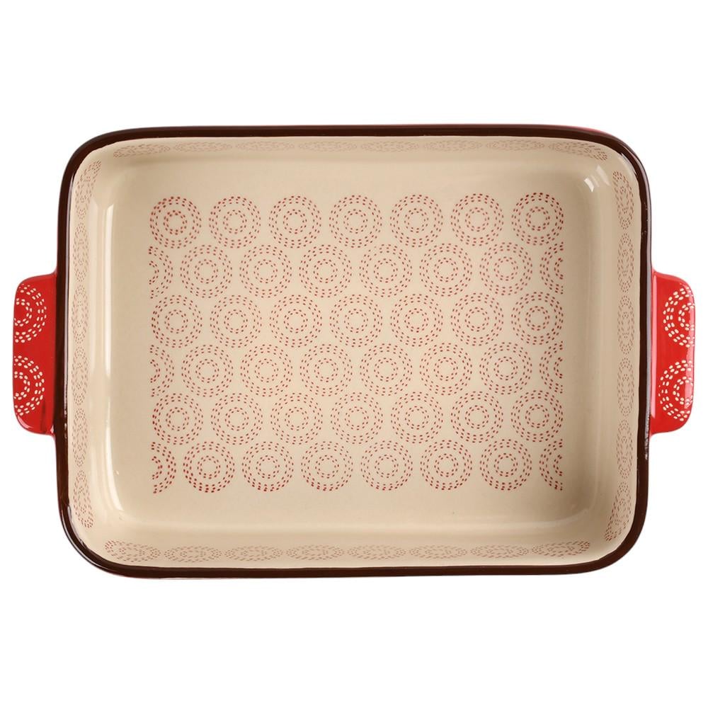 Форма для выпечки Traditions R35622-M d 11" 28х18,5х6,5 см Красный/Бежевый (31022212)