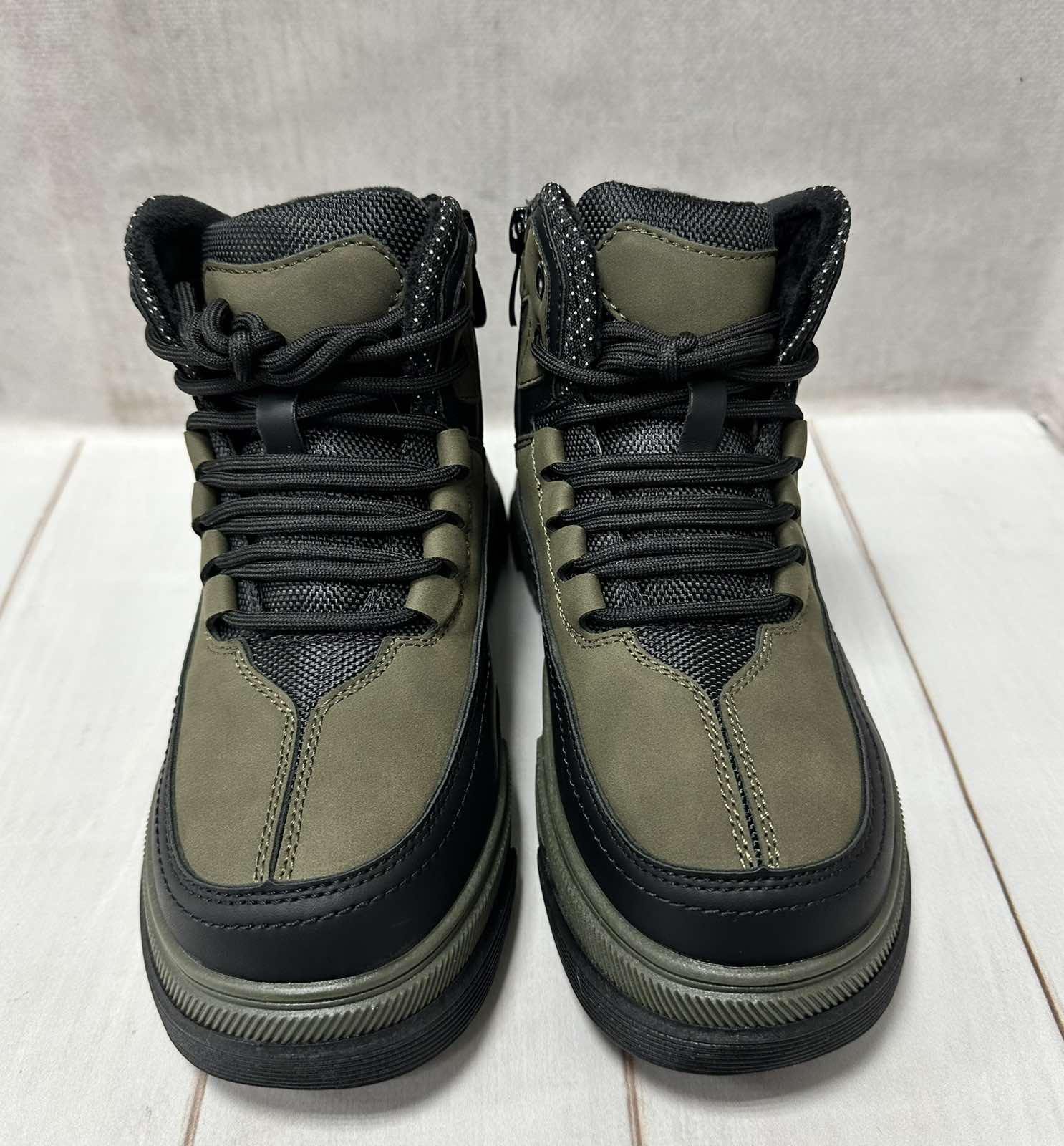 Кросівки зимові дитячі на овчині Paliament р.32 21 см Хакі - фото 4