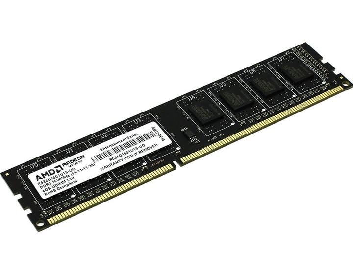 Оперативна пам'ять AMD R534G1601U1S-U DDR3 4 Гб 1600 МГц (11879273)