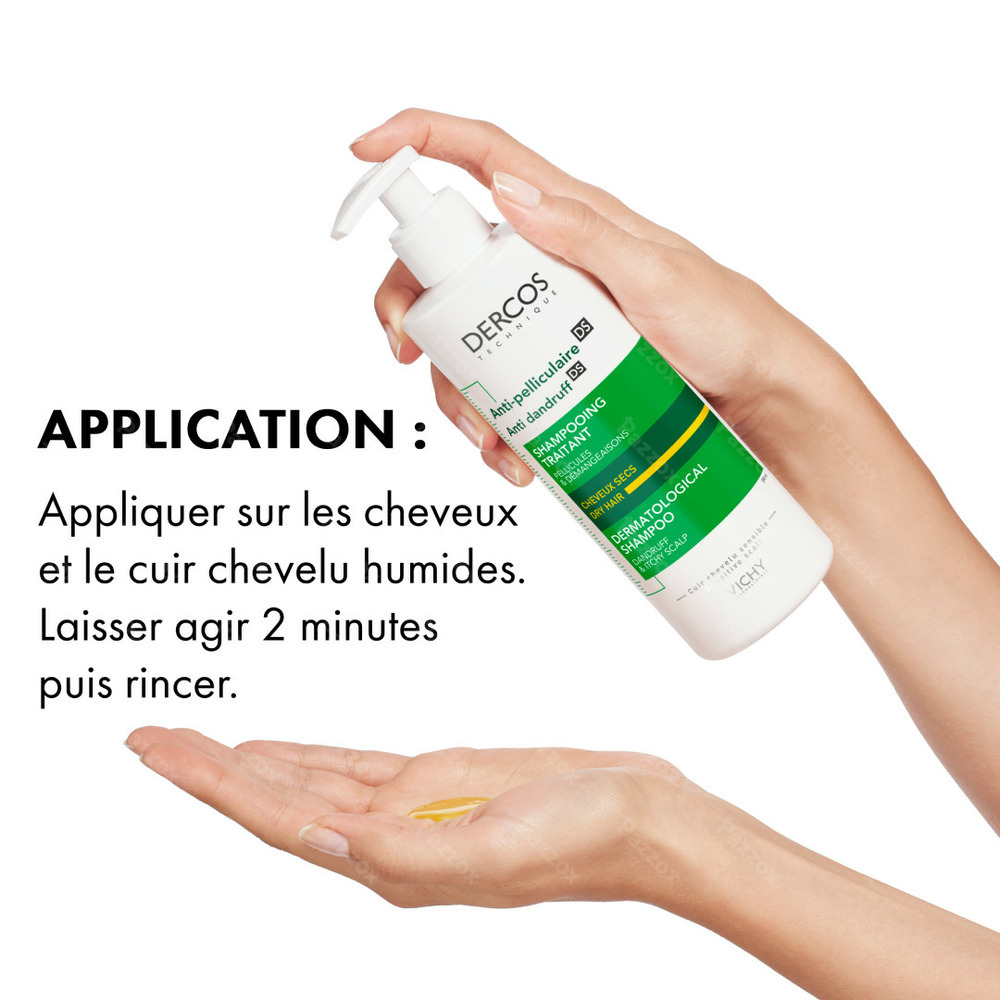 Шампунь против перхоти Vichy Dercos DS для сухих волос 390 мл (23512485) - фото 3 Шампунь против перхоти Vichy Dercos DS для сухих волос 390 мл (23512485) - фото 3