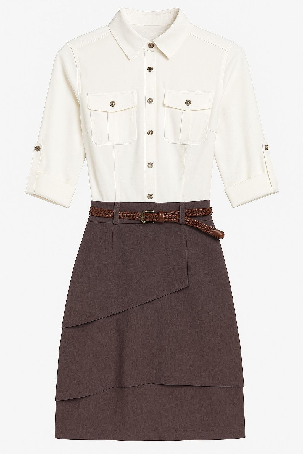 Платье Only 13340ПП XS комбинированный (3331109413671)