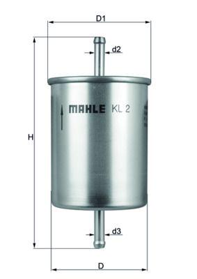 Фильтр топливный KNECHT KL2 - фото 2