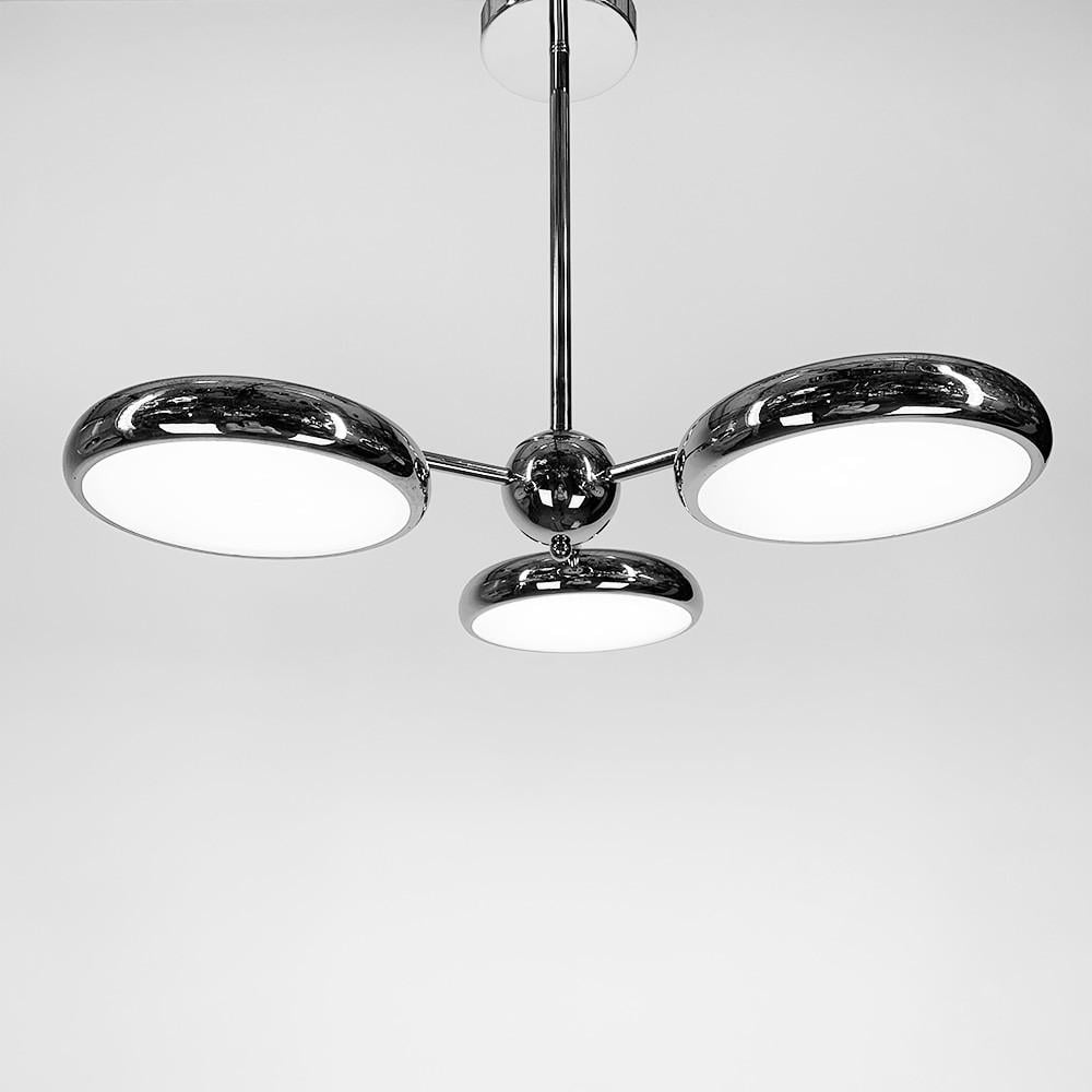 Люстра дизайнерская на 3 световых блока 22W (S011/3 CH) хром Люстра дизайнерская на 3 световых блока 22W (S011/3 CH) хром