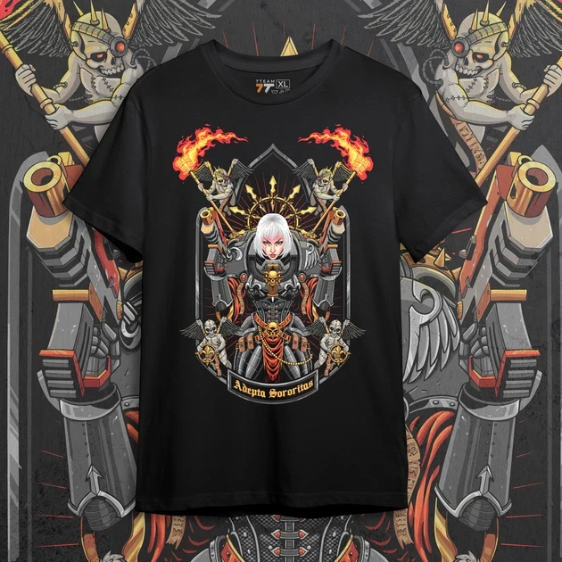 Футболка мужская с принтом WarHammer 40K Adeptus Sororitas р. 48 (2896479290) Футболка мужская с принтом WarHammer 40K Adeptus Sororitas р. 48 (2896479290)