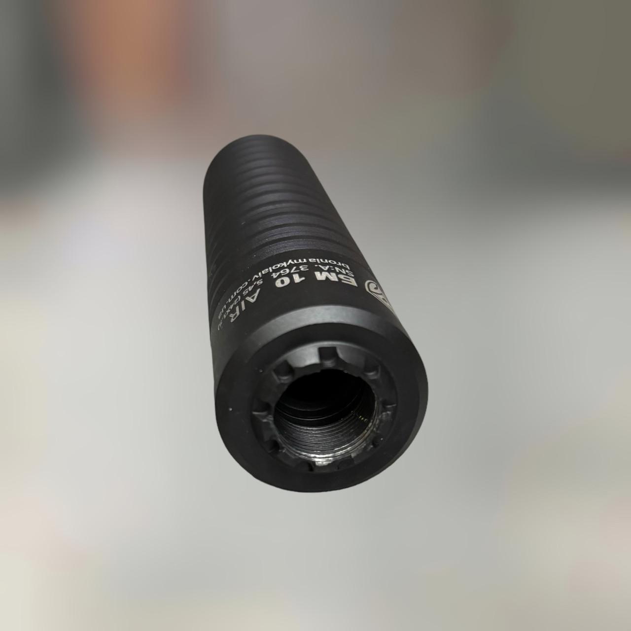 Глушитель боевой БМ10 AIR 5.45 резьба M24x1.5 саундмодератор АК-74 (245099) - фото 3 Глушитель боевой БМ10 AIR 5.45 резьба M24x1.5 саундмодератор АК-74 (245099) - фото 3
