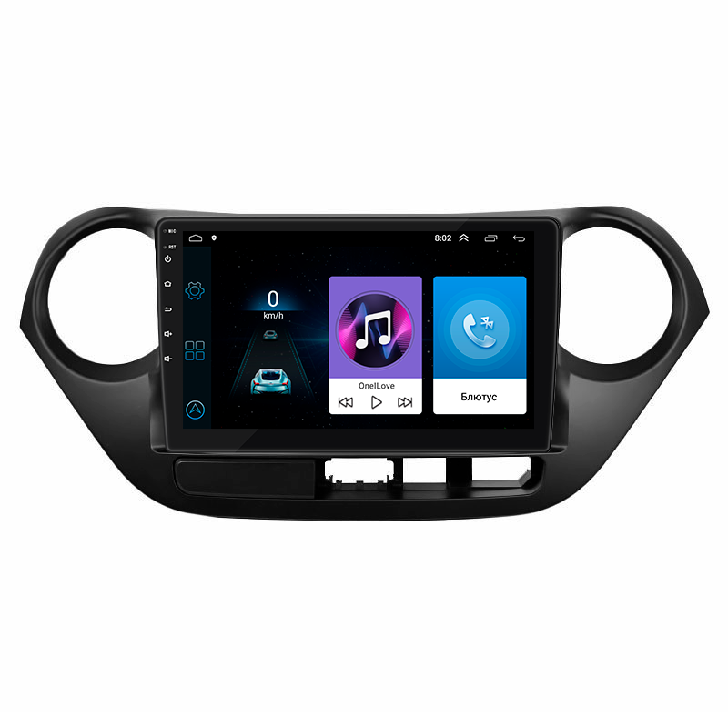 Штатная магнитола 9" Lesko для Hyundai i10 II 2013-2016 1/16Gb Wi-Fi GPS Base Хюндай