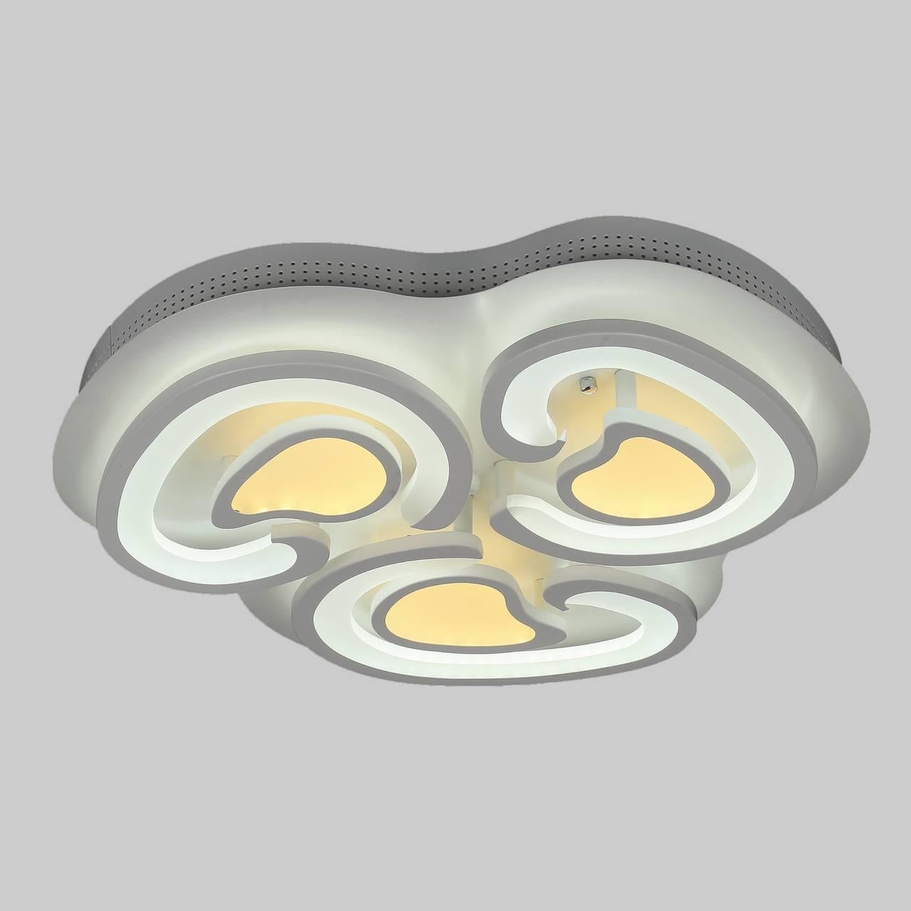 Люстра потолочная светодиодная с пультом 51 см 76W (55-MX10021-3 WH) Люстра потолочная светодиодная с пультом 51 см 76W (55-MX10021-3 WH)