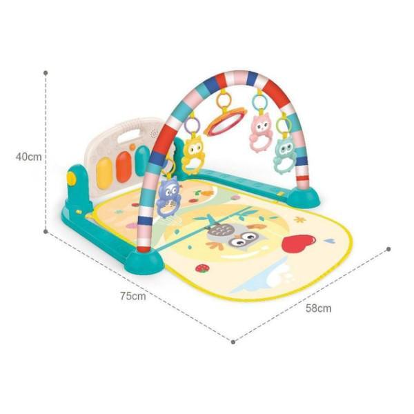 Развивающий коврик Музыкальное пианино подсветка мелодии 5 подвесок (НЕ 0650) - фото 4 Развивающий коврик Музыкальное пианино подсветка мелодии 5 подвесок (НЕ 0650) - фото 4