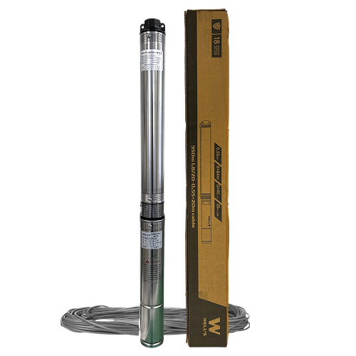 Погружной насос для скважины WELL`S 3SDm1,8/20 0,55 кВт H=84 м Q=45 л/мин