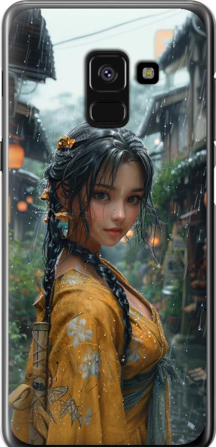 Чехол на Samsung Galaxy A8 2018 A530F Anime-girl (6133u-1344-42517)