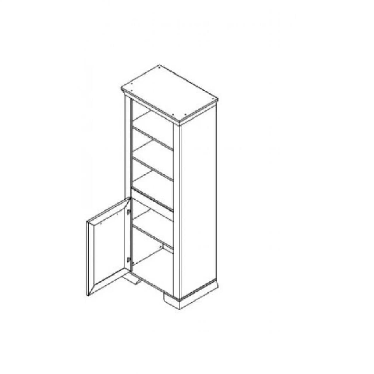 Пенал відкритий Гербор Марсель REG1D_n Ясен сніжний/Дуб сонома трюфель (GRB-1246) - фото 2 Пенал відкритий Гербор Марсель REG1D_n Ясен сніжний/Дуб сонома трюфель (GRB-1246) - фото 2