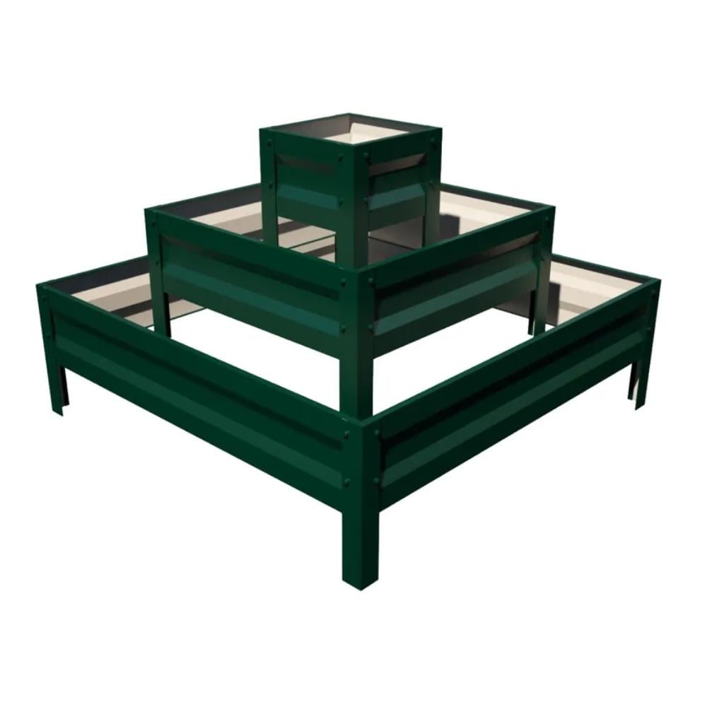 Клумба цвітник SIMBUD Земляна етажерка RAL 6005 Зелений (874678) - фото 1 Клумба цвітник SIMBUD Земляна етажерка RAL 6005 Зелений (874678) - фото 1