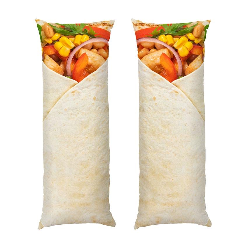 Подушка дакимакура Шаурма с курятиной габардин 180х60 см (112367-4)