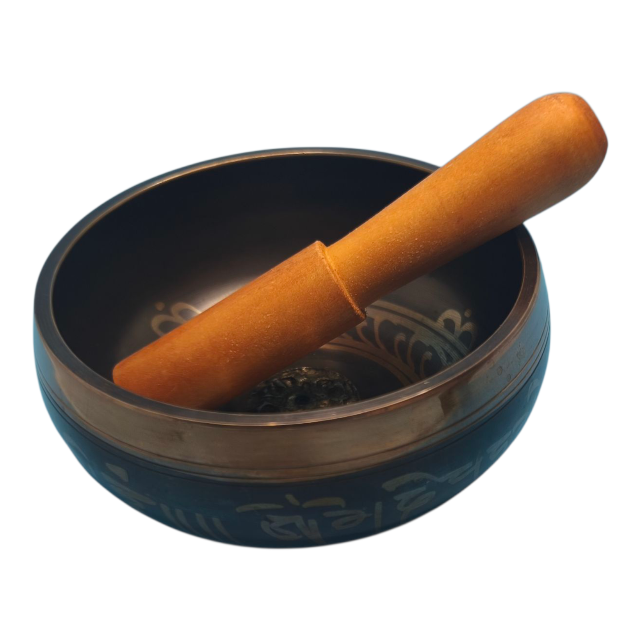 Чаша співаюча лита мідна Тибетська з резонатором 11,5 см (30895998)