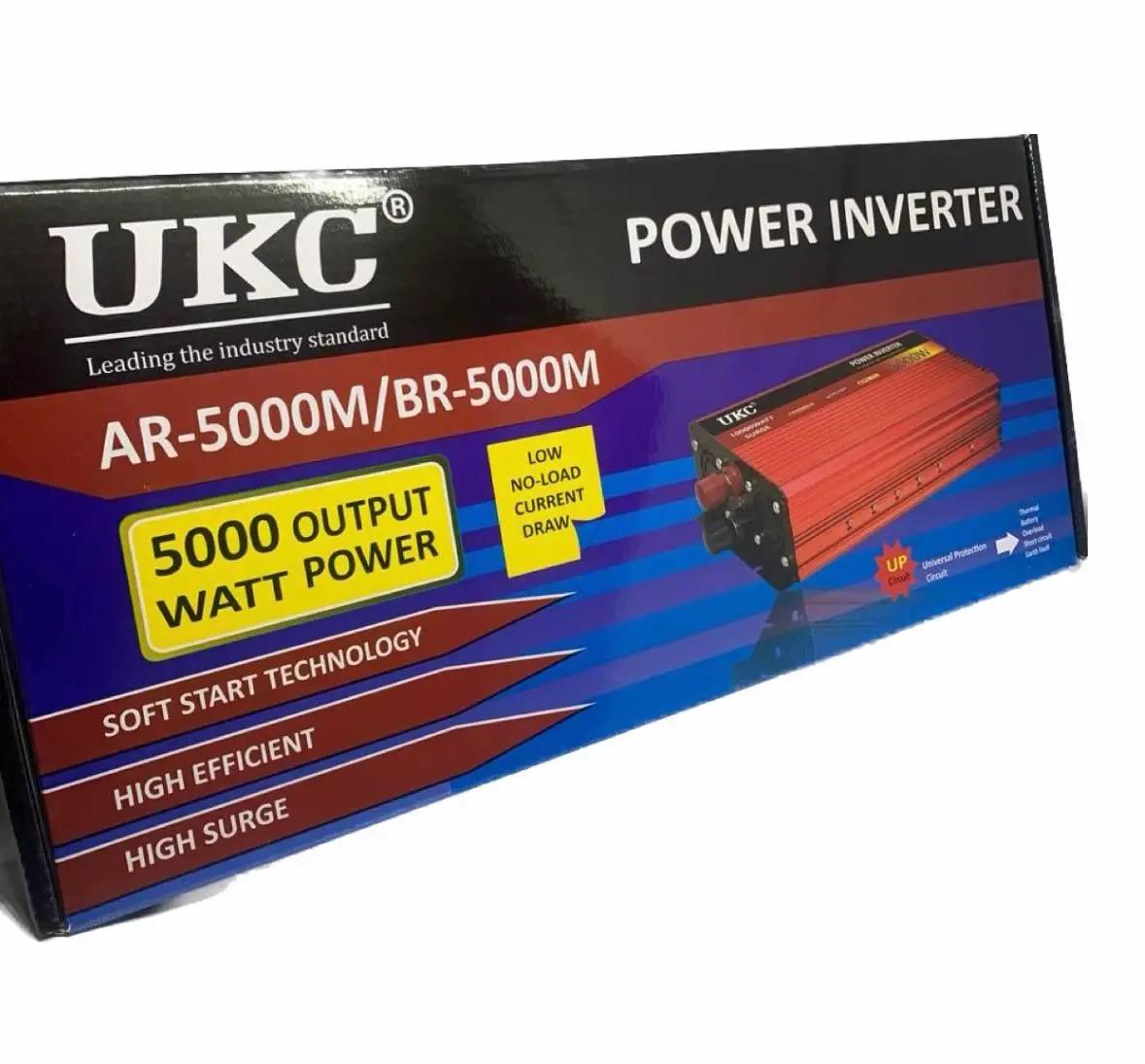 Преобразователь напряжения UKC AC/DC 12-220V 5000W автомобильный инвертор автоинвертор (0-1-NL9512) - фото 3