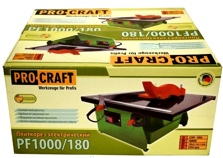 Плиткоріз ProCraft PF1000/180 (27140049) - фото 6