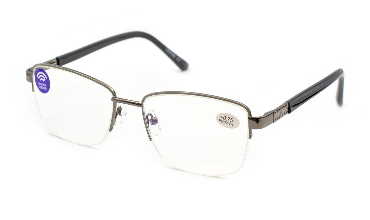 Окуляри для зору в металевій оправі Verse 23151-C3 Blue Blocker -2,25 (216301313)