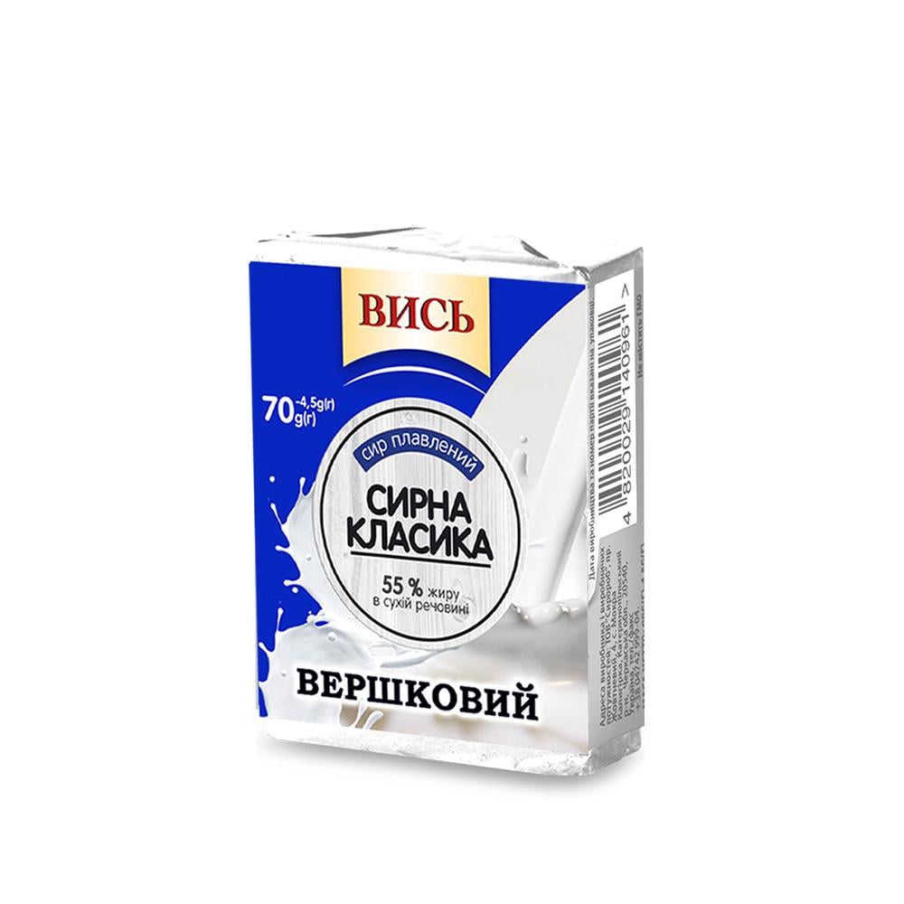 Сир плавленний Вись Вершковий 35% 70 г (3137)