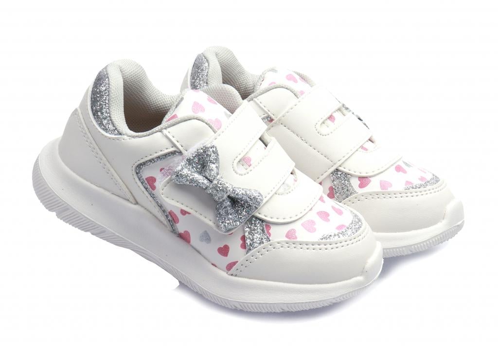 Кроссовки для девочек р. 23 Бело-розовый (3227)