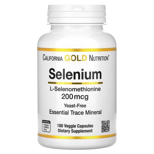 Селен CGN Selenium Yeast-Free 200 mcg 180 Veggie Capsules (CGN-01352)