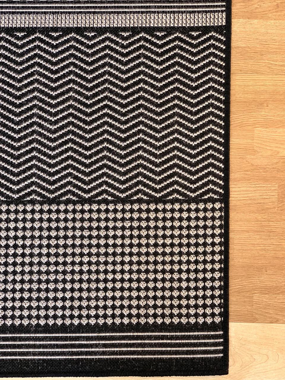 Килим безворсовий абстрактний 80х150 см Сірий (10271-0151) - фото 5 Килим безворсовий абстрактний 80х150 см Сірий (10271-0151) - фото 5