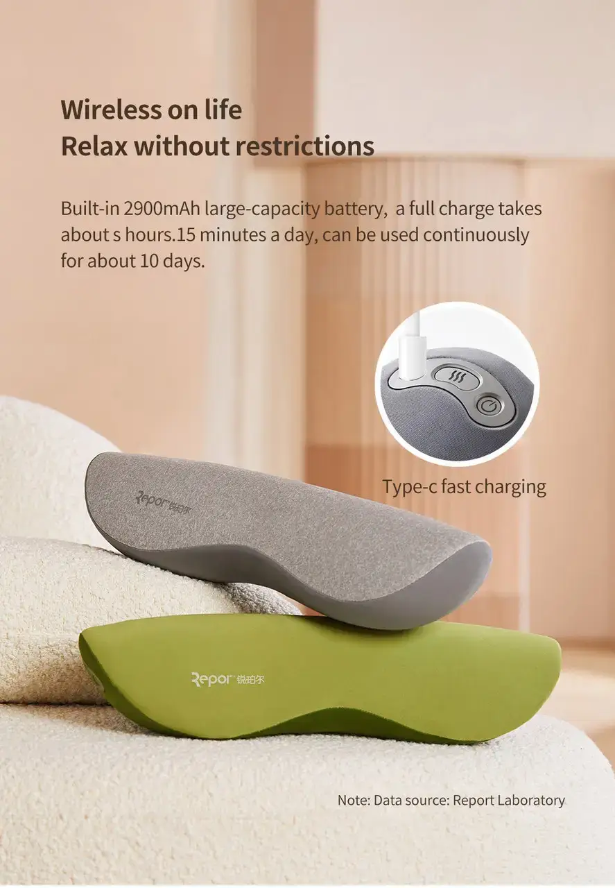 Подушка масажна для шиї Mijia Repor Light RP-R1 Gray - фото 5