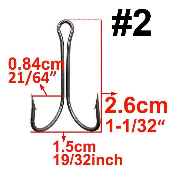 Крючок двойной Fox Double Hook №2 HiCarbon 1 шт. Черный (10454) - фото 2