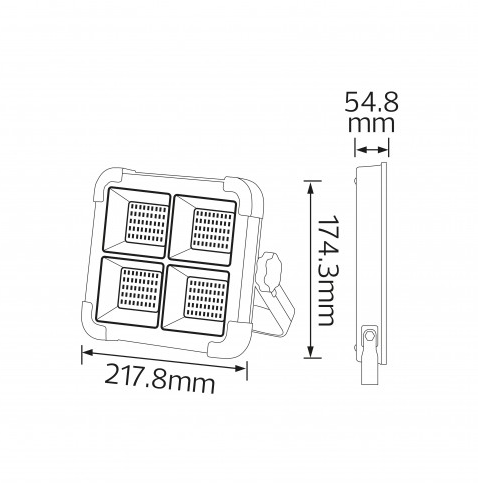 Прожектор світлодіодний Standart на сонячній батареї 400W 3000К/4200K/6400K SMD (s140130) - фото 4