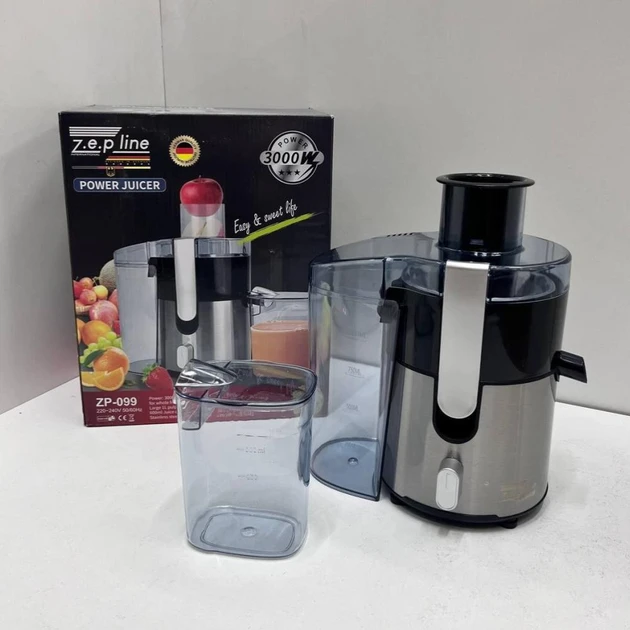 Соковитискач відцентровий Zepline ZP-099 для твердих овочів та фруктів 3000Вт - фото 2