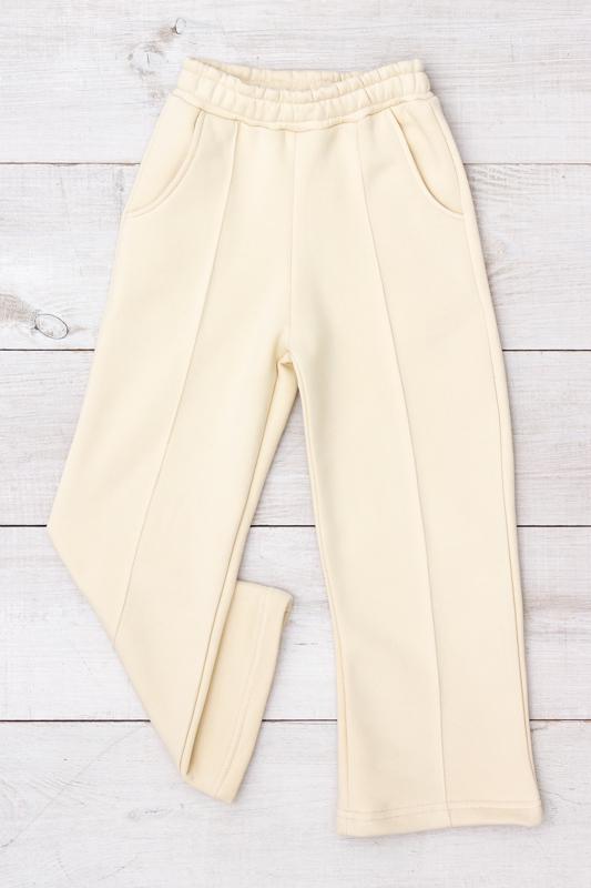 Штани-палаццо для дівчинки Носи Своє 122 см Бежевий (6437-140)