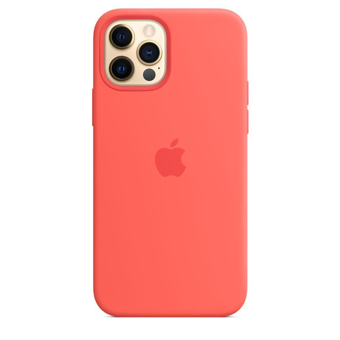 Силіконовий чохол-накладка Apple Silicone Case with MagSafe for iPhone 12 Pro Max, Pink Citrus (HC) - фото 3