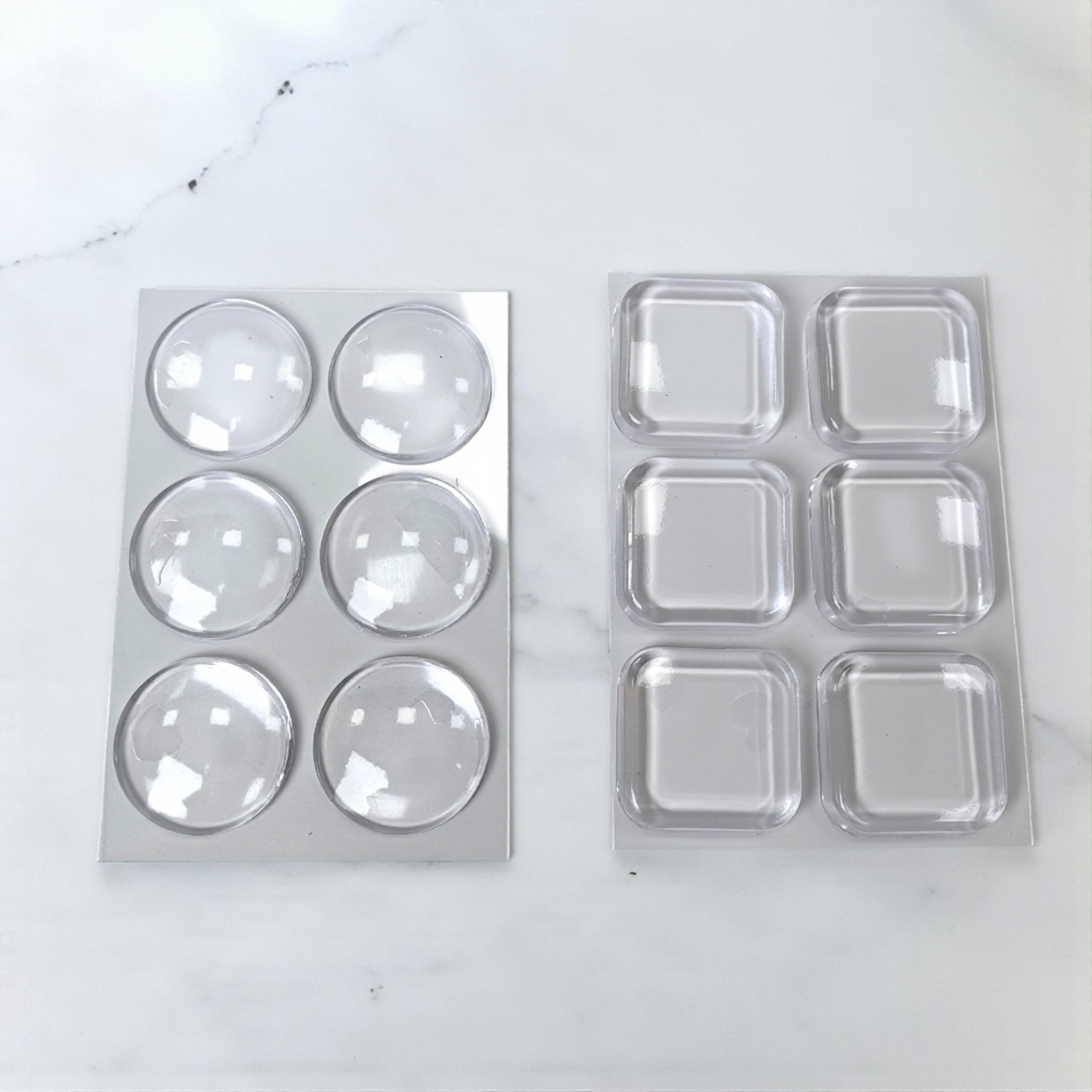 Стопор дверной силиконовый настенный круглый 6 шт. Прозрачный (79_1_1_1С) - фото 12