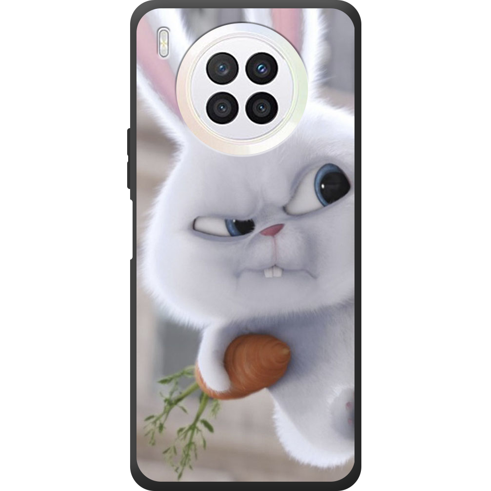 Чехол BoxFace Huawei Nova 8i Rabbit Snowball Черный силикон (43692-up1116-44633)