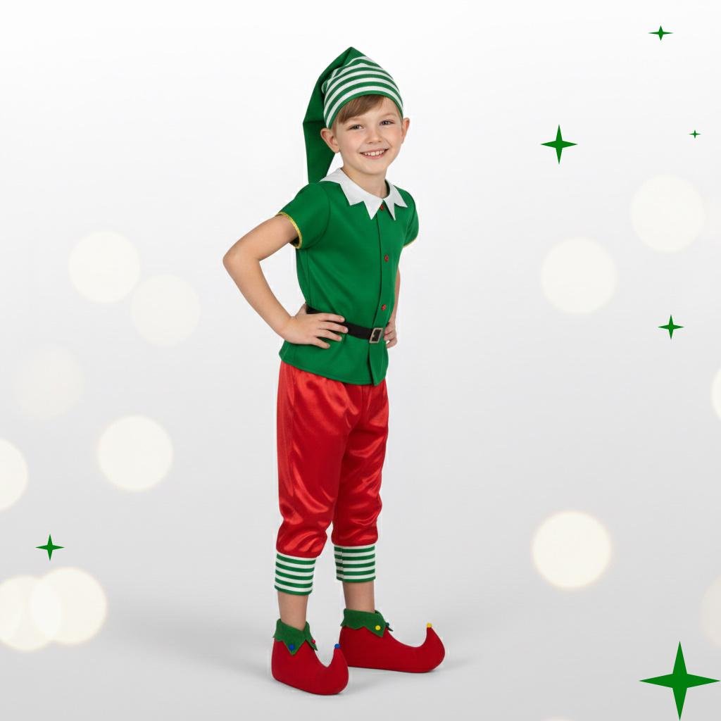 Карнавальный костюм детский Эльф/Гном с сапогами 116 см (20313465)