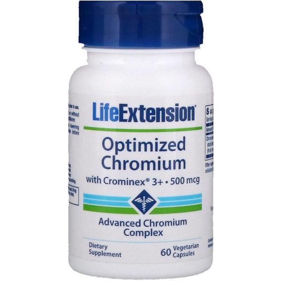Микроэлемент Хром Life Extension Optimized Chromium with Crominex 3 + 500 mcg 60 Veg Caps