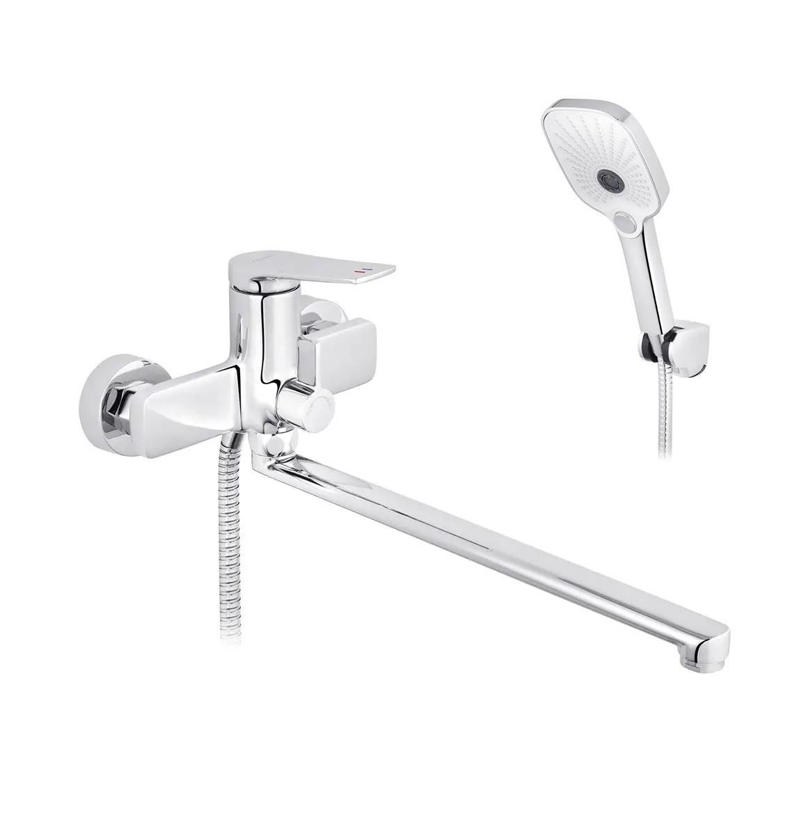 Смеситель для ванны Kroner KRP Makon C070 с душевым гарнитуром (CV033862)