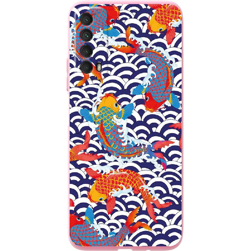 Чехол Boxface Huawei P Smart 2021 Koi Fish Розовый силикон (41133-up2477-41821)
