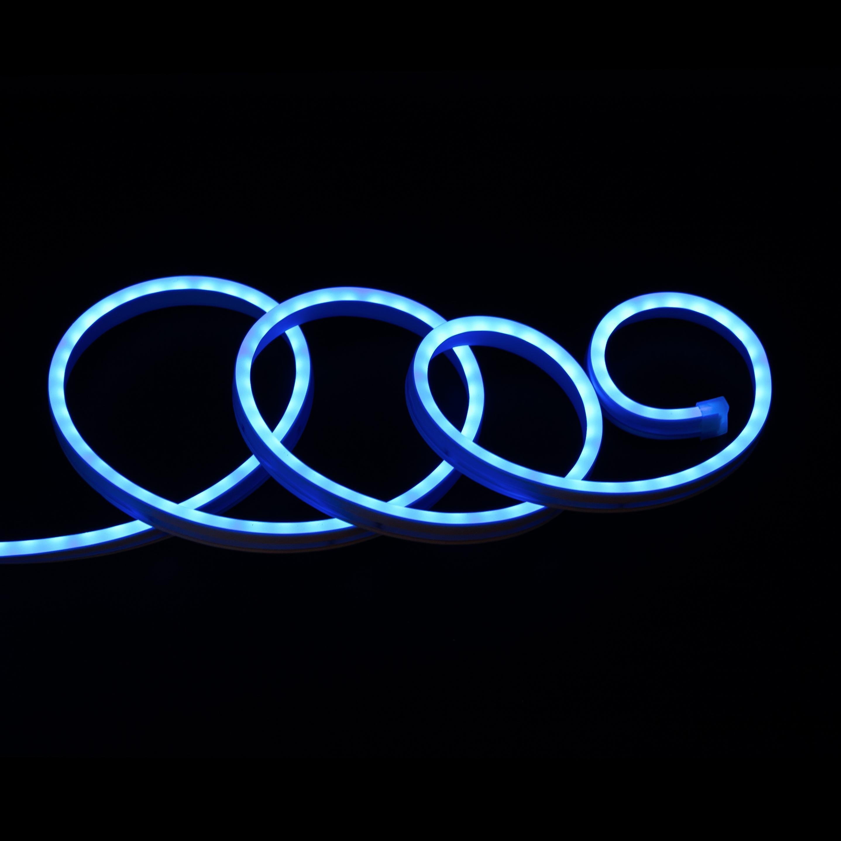 Світлодіодна стрічка неонова Prolum RGB Full Color готовий набір 6x12 12V 5 м Різнокольоровий (28522770) - фото 4