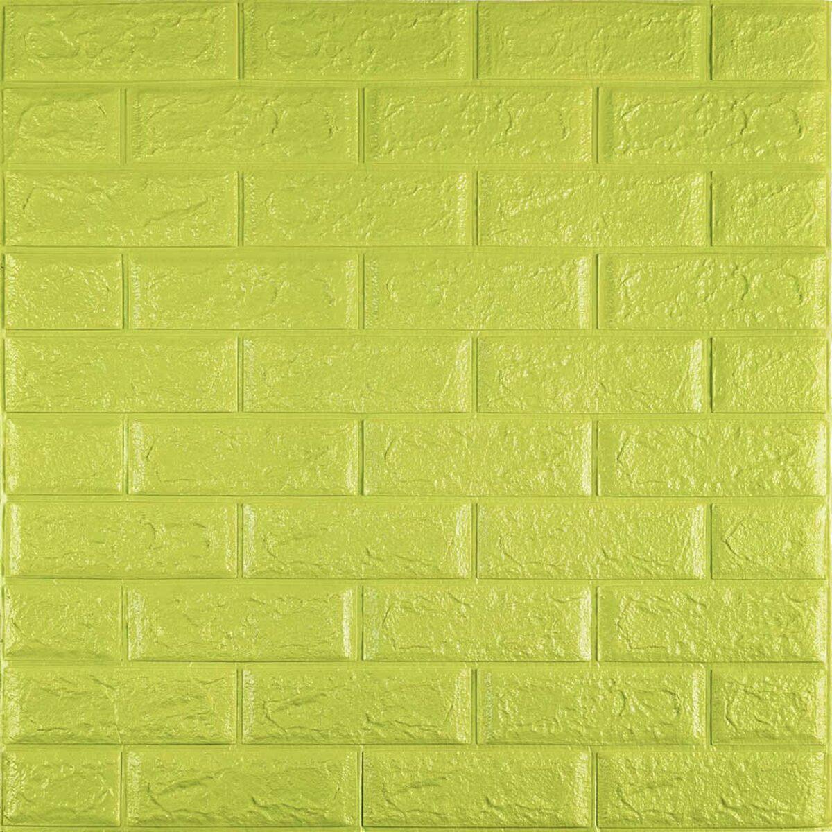 3D-панель Sticker Wall SW-00001331 самоклеящаяся 700х770х5 мм Зеленый (991943431)