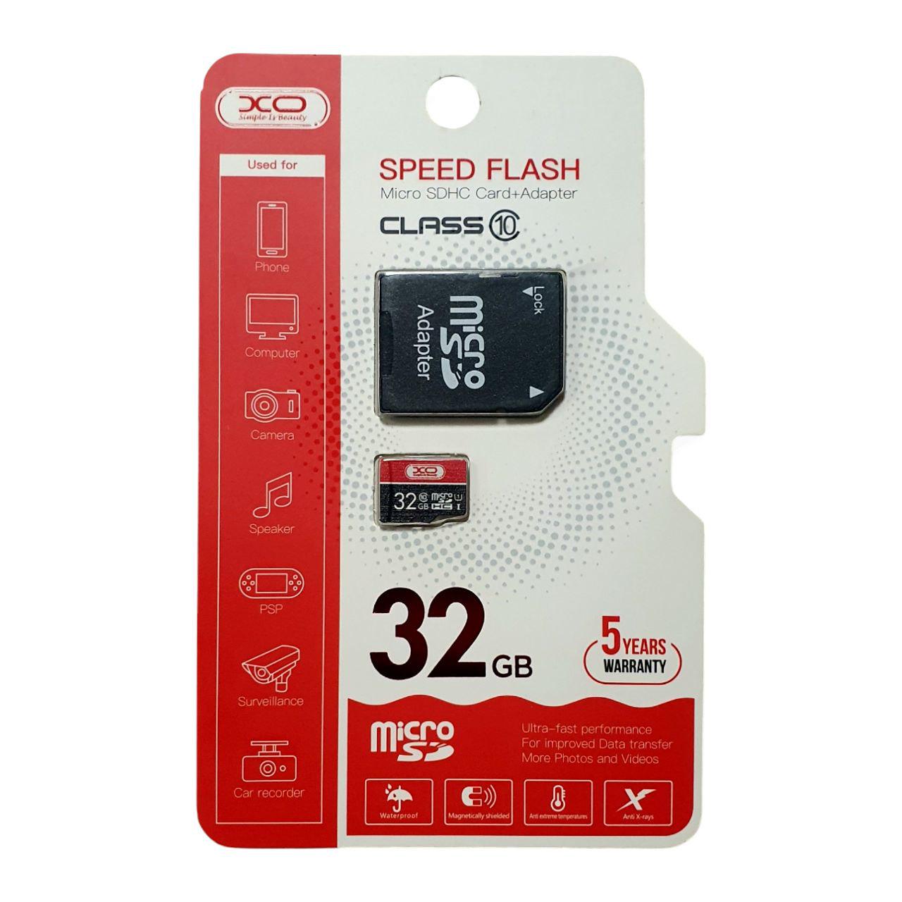 Карта памяти XO microSDHC 32Gb class 10 с адаптером SD (1816827593)