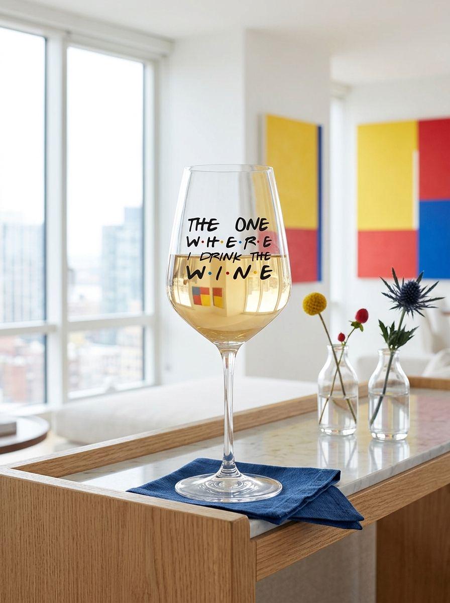 Келих для вина The one where I drink the wine (sp7-828714174)