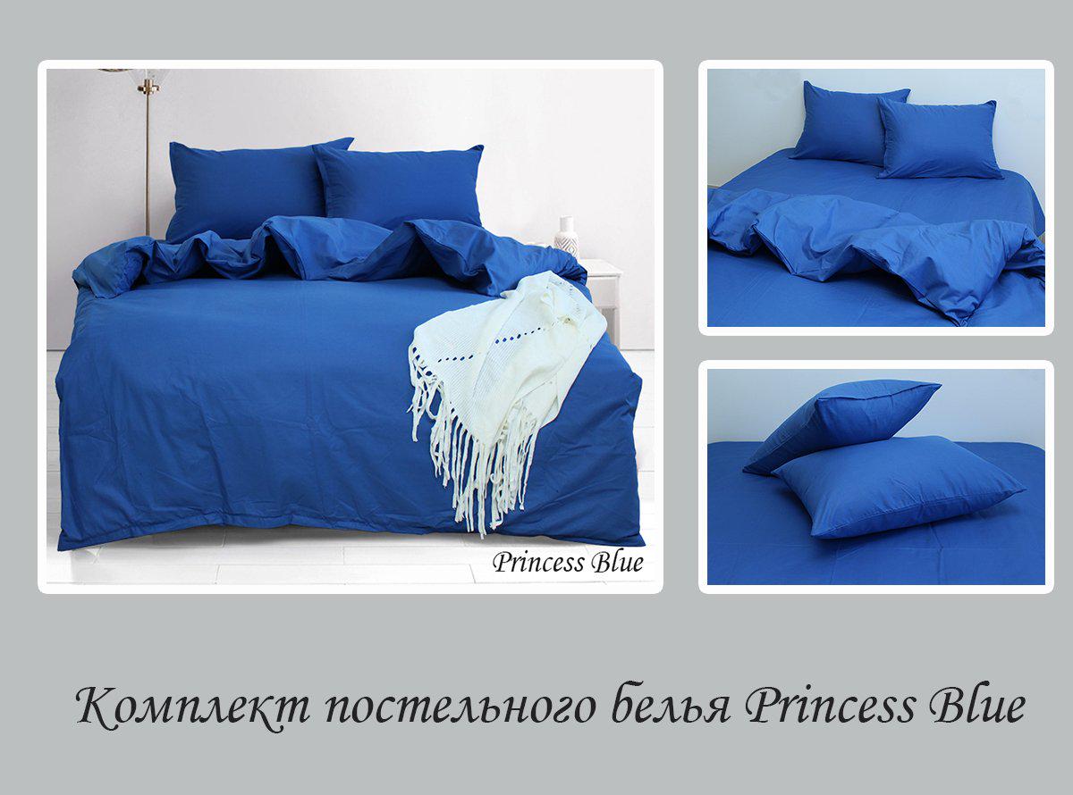 Комплект постельного белья евро Princess евро Blue (29-77-TAG evro-814-2) - фото 4