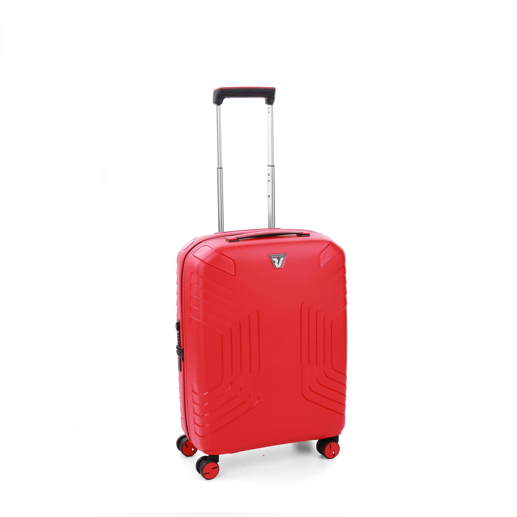 Валіза ручна поклажа з розширенням Roncato YPSILON 5763/5909 55х40х20/25 см 2,7 кг 40/47 л з USB Червоний (12336)