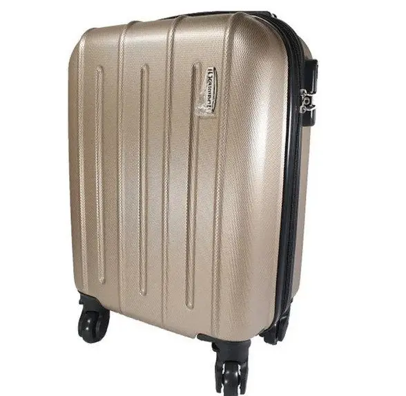 Валіза пластикова KAIMAN 13021 ручна поклажа 40x30x20 см Шампань - фото 1 Валіза пластикова KAIMAN 13021 ручна поклажа 40x30x20 см Шампань - фото 1