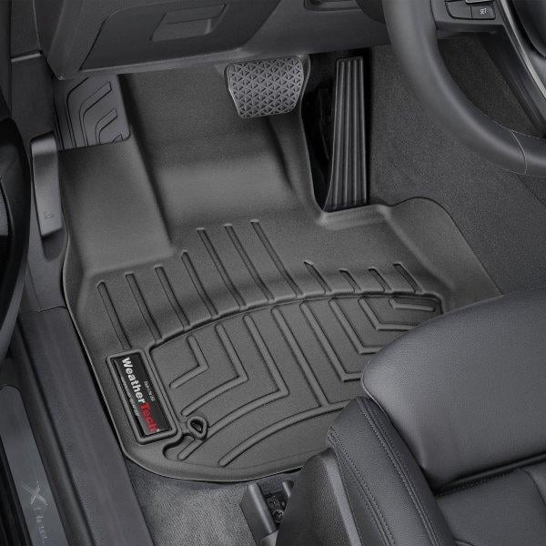 Килимки WeatherTech в салон BMW X3/X4 2018- з бортиком передні 2 шт. Чорний (4412731)