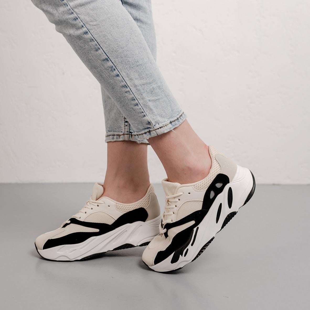 Кроссовки женские Fashion Charlote 3934 р. 36 23 см Бежевый (10424767)