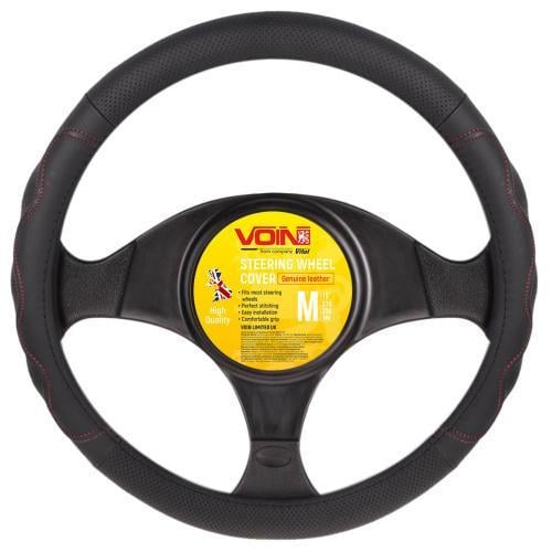 Чехол для руля VLOD-L283 BK RD M БО перфорированная кожа Черно-красный (2437348933)